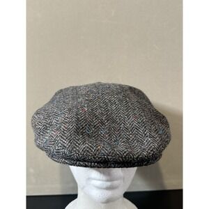 Voboom Wool Herringbone Gatsby Cap Hat Driving Flat Cabbie Newsboy Men's Size XL